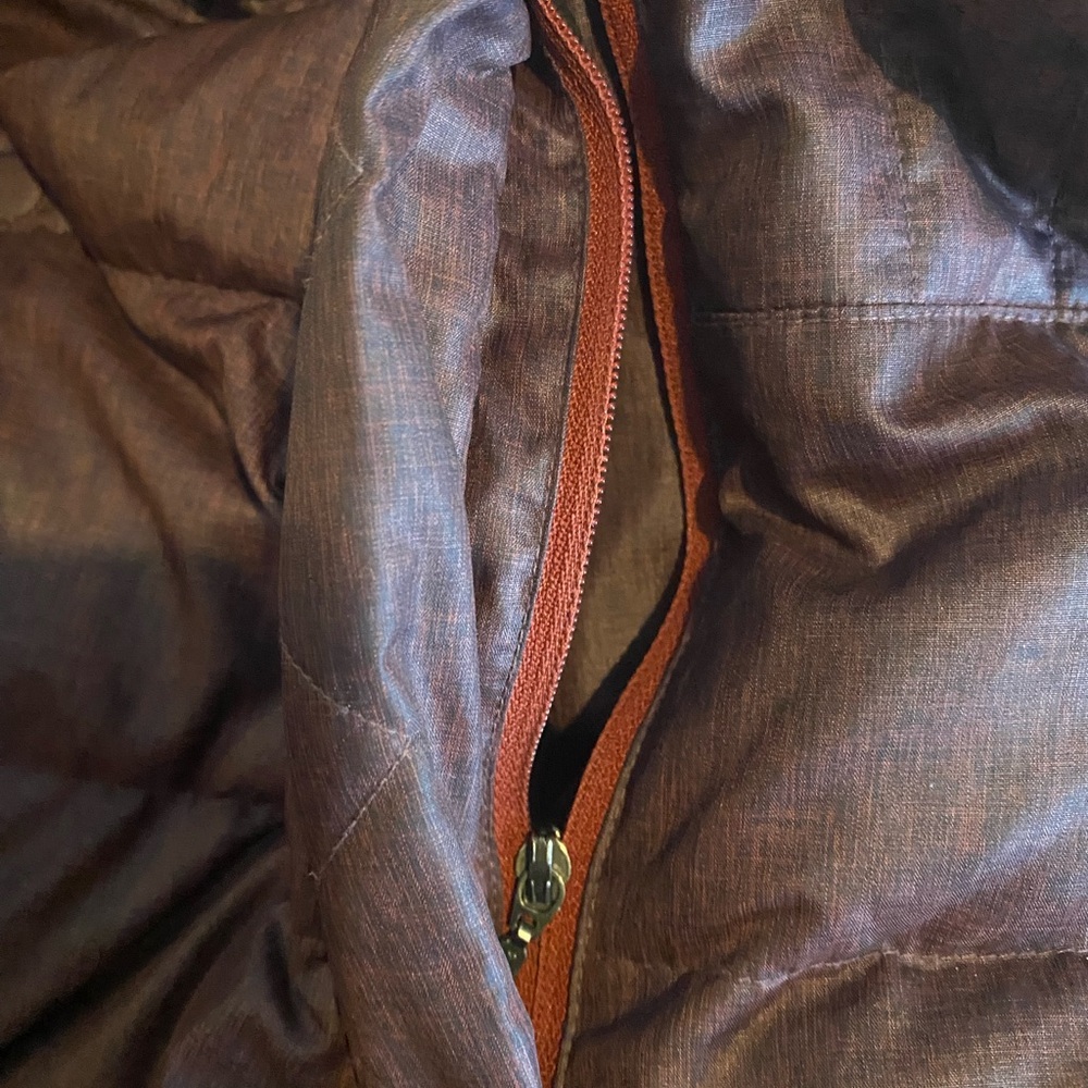Marmot two tone color block long down coat - Picture 5 of 7